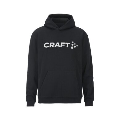 Craft Kapuzenpullover Community 2.0 Hoodie (hoher Tragekomfort) schwarz Herren