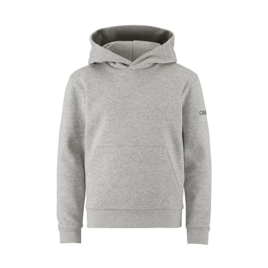 Craft Kapuzenpullover Community 2.0 Hoodie (athletische Passform) hellgrau Kinder