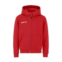 Craft Kapuzenpullover Community 2.0 Logo Full Zip Hoodie (Baumwolle/Polyester) rot Kinder