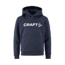 Craft Kapuzenpullover Community 2.0 Hoodie (hoher Tragekomfort) navyblau Kinder