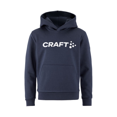 Craft Kapuzenpullover Community 2.0 Hoodie (hoher Tragekomfort) navyblau Kinder