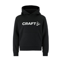 Craft Kapuzenpullover Community 2.0 Hoodie (hoher Tragekomfort) schwarz Kinder