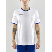 Craft Sport-Tshirt (Trikot) Progress 2.0 Graphic Jersey - leicht, funktionell und Stretchmaterial - weiss/blau Herren