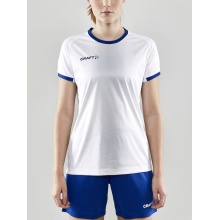 Craft Sport-Shirt (Trikot) Progress 2.0 Graphic Jersey - leicht, funktionell und Stretchmaterial - weiss/blau Damen