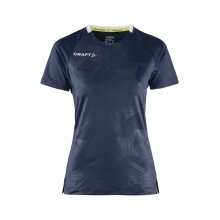 Craft Sport-Shirt (Trikot) Premier Solid Jersey (rec. Polyester, hohe Elastizität) navyblau Damen