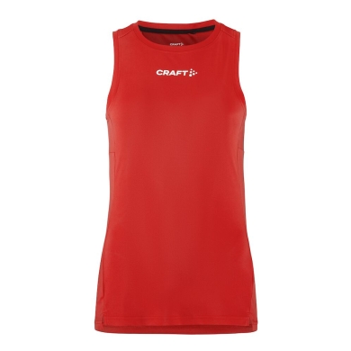 Craft Sport-Tank Rush 2.0 Singlet ärmellos (100% rec. Polyester) rot Damen