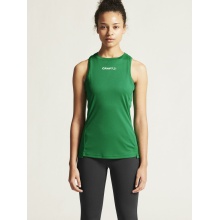 Craft Sport-Tank Rush 2.0 Singlet ärmellos (100% rec. Polyester) grün Damen