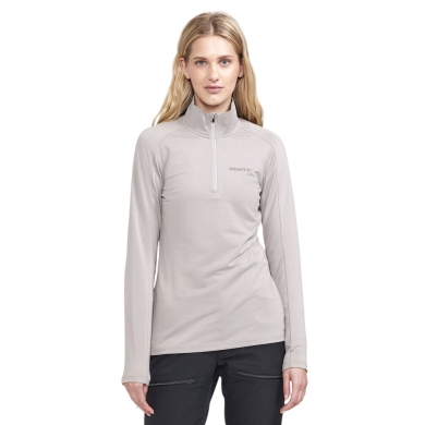 Craft Sport-Langarmshirt CORE Gain (Midlayer, Half-Zip) silber Damen