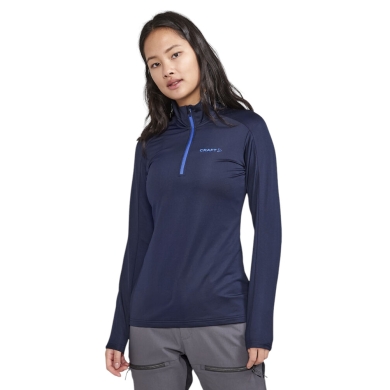 Craft Sport-Langarmshirt CORE Gain (Midlayer, Half-Zip) dunkelblau Damen