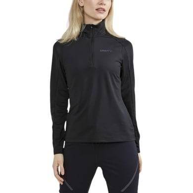 Craft Sport-Langarmshirt CORE Gain (Midlayer, Half-Zip) schwarz Damen