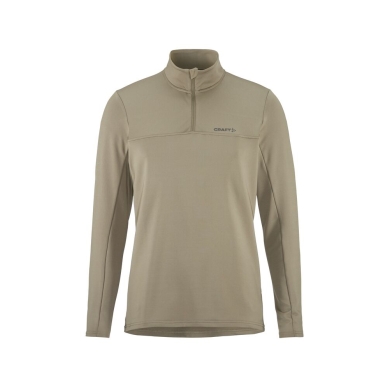 Craft Sport-Langarmshirt CORE Gain (Midlayer, Half-Zip) beige Herren