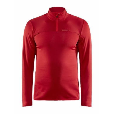 Craft Sport-Langarmshirt CORE Gain (Midlayer, Half-Zip) rot Herren