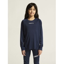 Craft Sport-Langarmshirt Rush 2.0 Tee (leicht, funktionell) navyblau Kinder