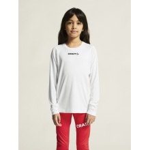 Craft Sport-Langarmshirt Rush 2.0 Tee (leicht, funktionell) weiss Kinder