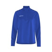 Craft Sport-Langarmshirt Squad Go Halfzip (Stehkragen, 100% rec. Polyester) kobaltblau Damen