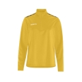 Craft Sport-Langarmshirt Squad Go Halfzip (Stehkragen, 100% rec. Polyester) gelb Damen