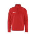 Craft Sport-Langarmshirt Squad Go Halfzip (Stehkragen, 100% rec. Polyester) rot Kinder