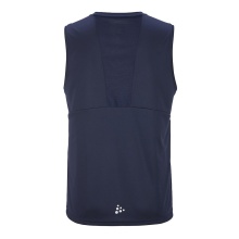 Craft Sport-Tank Rush 2.0 Singlet ärmellos (100% rec. Polyester) navyblau Herren