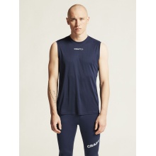 Craft Sport-Tank Rush 2.0 Singlet ärmellos (100% rec. Polyester) navyblau Herren