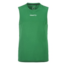 Craft Sport-Tank Rush 2.0 Singlet ärmellos (100% rec. Polyester) grün Herren