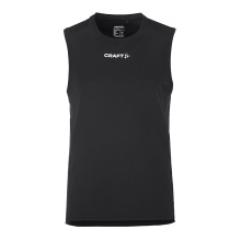 Craft Sport-Tank Rush 2.0 Singlet ärmellos (100% rec. Polyester) schwarz Herren