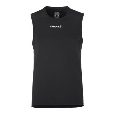 Craft Sport-Tank Rush 2.0 Singlet ärmellos (100% rec. Polyester) schwarz Herren