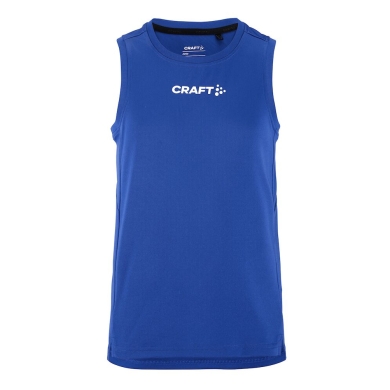 Craft Sport-Tank Rush 2.0 Singlet ärmellos (100% rec. Polyester) kobaltblau Kinder