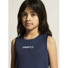 Craft Sport-Tank Rush 2.0 Singlet ärmellos (100% rec. Polyester) navyblau Kinder