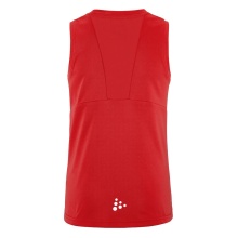 Craft Sport-Tank Rush 2.0 Singlet ärmellos (100% rec. Polyester) rot Kinder