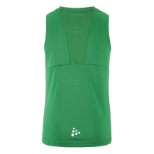 Craft Sport-Tank Rush 2.0 Singlet ärmellos (100% rec. Polyester) grün Kinder