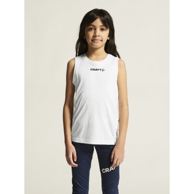 Craft Sport-Tank Rush 2.0 Singlet ärmellos (100% rec. Polyester) weiss Kinder