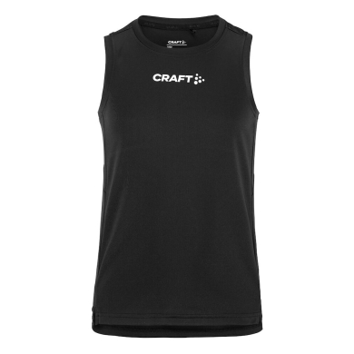 Craft Sport-Tank Rush 2.0 Singlet ärmellos (100% rec. Polyester) schwarz Kinder