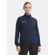 Craft Sport-Trainingsjacke Rush 2.0 Full Zip (hohe Elastizität) navyblau Damen