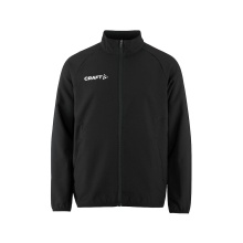 Craft Sport-Trainingsjacke Rush 2.0 Full Zip (hohe Elastizität) schwarz Kinder