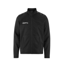 Craft Sport-Trainingsjacke Squad Go Full Zip (Seitentaschen mit Reißverschluss) schwarz Kinder