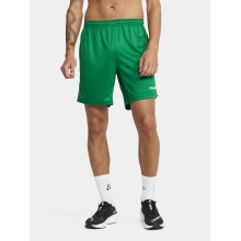 Craft Trainingshose Premier Shorts (rec. Polyester, ergonomisches Design) kurz grün Herren