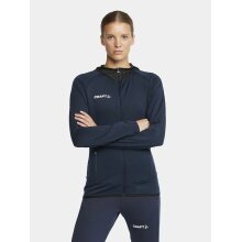 Craft Trainingsjacke Extend Full Zip (mit Reißverschlusstaschen, elastisches Material) navyblau Damen