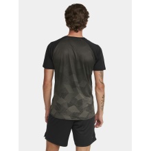 Craft Sport-Tshirt (Trikot) Premier Fade Jersey (rec. Polyester, V-Ausschnitt) schwarz Herren