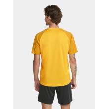 Craft Sport-Tshirt Squad 2.0 Contrast Jersey (hohe Elastizität, bequeme Passform) gelb/gold Herren