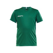 Craft Sport-Tshirt (Trikot) Squad Solid - lockere Schnitt, schnelltrocknend - grün Kinder