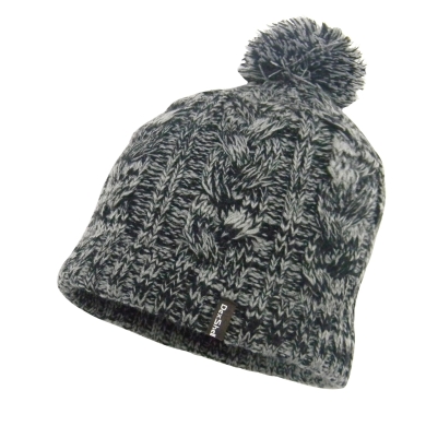 DexShell Wintermütze (Beanie) Cable Pompom grau