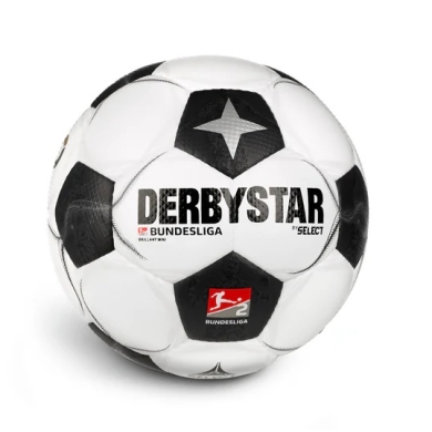 Derbystar Freizeitball - MINI Classic 2. Bundesliga Brilliant v24 weiss/bunt - 1 Miniball (Umfang: 47cm)