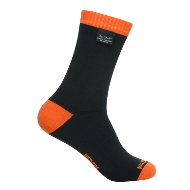 DexShell Wandersocke Thermlite (wasserdicht) schwarz/orange - 1 Paar