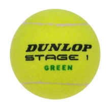Dunlop Methodikbälle Stage 1 (grüner Punkt) gelb 60er im Eimer