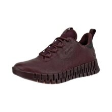 ECCO Sneaker Gruuv Lea GTX (ECCO-Leder) weinrot Damen