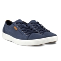 ECCO Sneaker Mens Soft 7 (aus Premium-Leder) marineblau Herren
