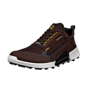 ECCO Wanderschuhe Biom 2.1 X Mountain Low (wasserdicht, Nubukleder) dunkelbraun/schwarz Herren