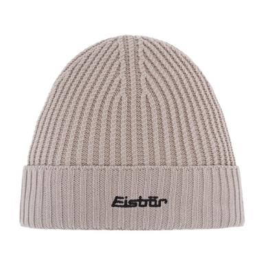 Eisbär Mütze (Beanie) Poca RL - Rippstruktur - silber - 1 Stück