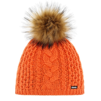 Eisbär Strickmütze (Pompon) Afra Lux - orange