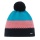 Eisbär Wintermütze Star mit Bommel (Pompon) pink/blau - 1 Stück